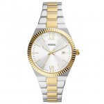 Fossil Women's Scarlette Three-Hand Date Two-Tone Stainless Steel Watch