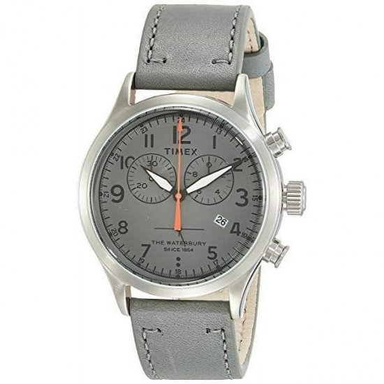 Timex Waterbury Traditional Chrono Silver Grey Watch TW2R70700