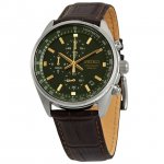 Seiko Chronograph Quartz Green Dial Men's Watch SSB385