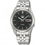 Seiko Men's 5 Automatic SNK361K Black Stainless-Steel Automatic Dress Watch