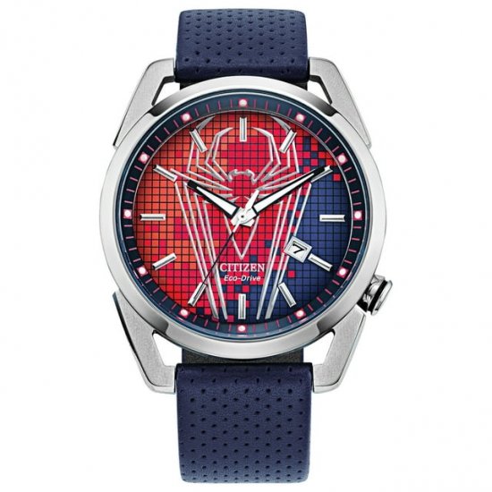 Citizen Men\'s Eco-Drive Marvel Spider Man Strap Watch AW1680-03W