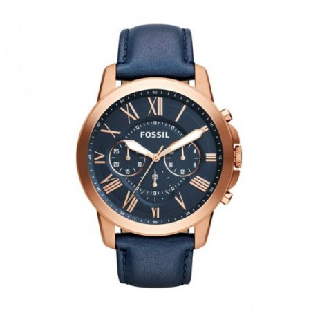 Fossil Men's Grant Chronograph, Rose Gold-Tone Stainless Steel Watch, FS4835IE