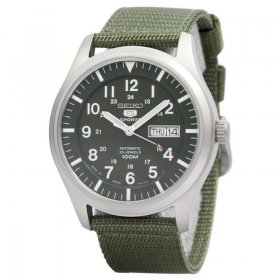 Seiko 5 Military Automatic Sports Japan Made SNZG09J1 Mens Watch