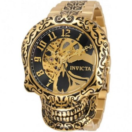 Invicta 35109 Gold/Black Artist Men Skull Men's Automatic Watch