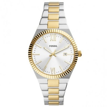 Fossil Women's Scarlette Three-Hand Date Two-Tone Stainless Steel Watch