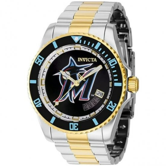 Invicta Men\'s 42993 MLB Automatic Two Toned Stainless Steel Multifunction Black Dial Watch