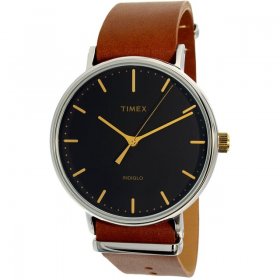 Men's Weekender Fairfield TW2P97900 Brown Leather Quartz Dress Watch