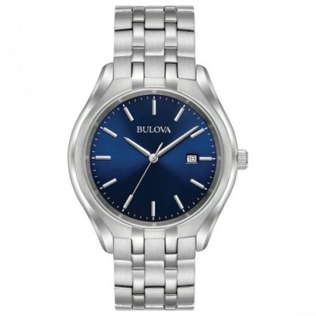 Men's Stainless Blue Dial Bracelet Watch