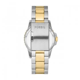 Fossil Blue Three-Hand Date Two-Tone Stainless Steel Watch