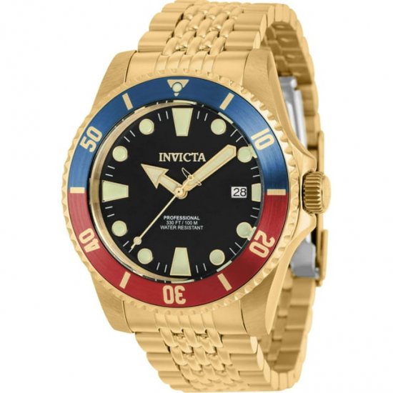 Invicta 39760 Men\'s Pro Diver Automatic Yellow Gold Steel Watch