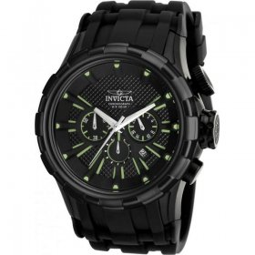 Invica I-Force Chronograph Black Dial Black Polyurethane Men's Watch 16974