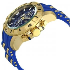 Invicta Pro Diver Chronograph Blue Glass Fiber Dial Men's Watch 24966