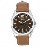 Casio Standard Analog Leather Strap Brown Dial Quartz MTP-E725L-5A Men's Watch