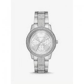 Michael Kors MK7294 Tibby Crystals Silver Tone Multifunction Watch