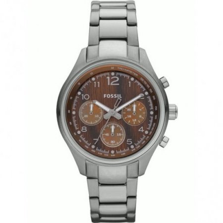 FOSSIL CH2822,Ladies Chronograph,Stainless Steel case and Bracelet,Silver Tone,100m WR