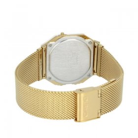 Casio Women's Super Slim Gold Tone Resin/Stainless Steel Mesh Watch A700WMG-9A