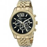 Michael Kors Men's Lexington Chronograph Gold-Tone Stainless Steel Watch 45mm MK8286