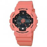 Women's Baby-G BA111-4A2 Coral Rubber Japanese Quartz Sport Watch