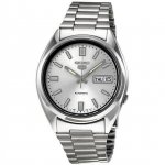 Seiko Men's SNXS73 5 Automatic White Dial Stainless-Steel Bracelet Watch