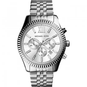 MICHAEL KORS Lexington Chronograph Silver Dial Men's Watch MK8405