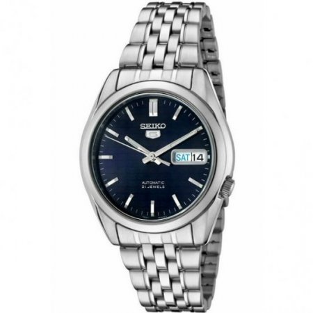 Seiko Men's 5 Automatic SNK357K Silver Stainless-Steel Automatic Dress Watch