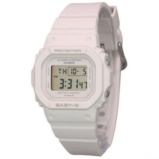 Casio Baby-G Digital Beige Pink Resin Strap Quartz BGD-565U-4 100M Women\'s Watch