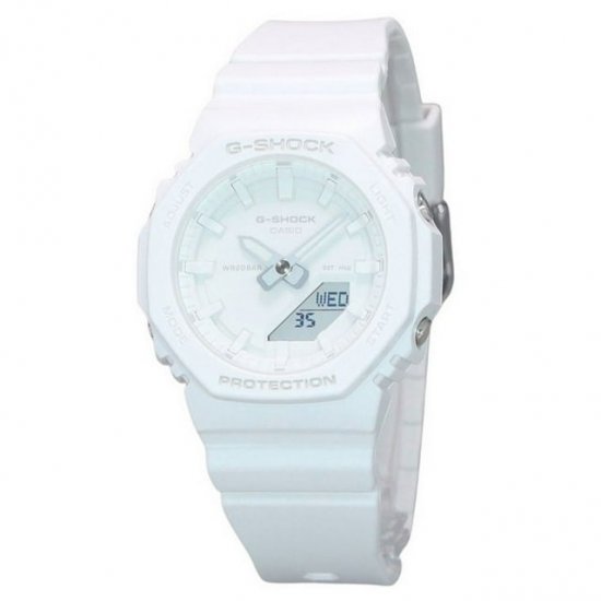 Casio G-Shock Analog Digital Resin Strap White Dial Quartz GMA-P2100-7A 200M Women\'s Watch