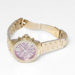 Michael Kors Women's Wren Gold Tone Crystal Chronograph Quartz Watch MK6290