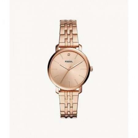 Fossil BQ3567 Lexie Luther Three-Hand Rose Gold-Tone Stainless Steel Watch