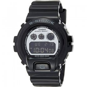 Casio G-Shock DW6900NB-1 Silver Mirror Dial Sports Watch (Jet Black)