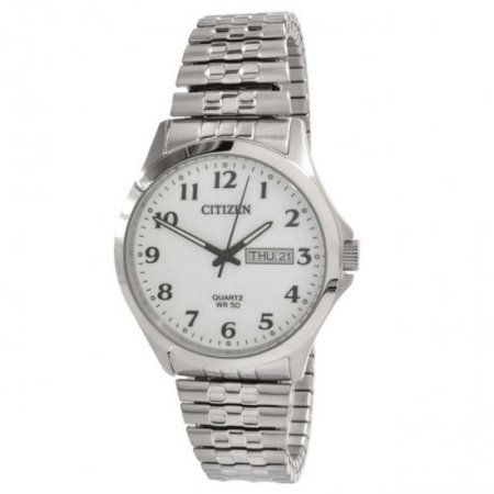 Citizen Quartz White Dial Stainless Steel Men's Watch BF5000-94A