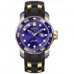 Invicta Men's 39101 Pro Diver Quartz 3 Hand Blue Dial Watch