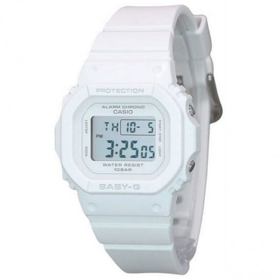 Casio Baby-G Digital White Resin Strap Quartz BGD-565U-7 100M Women\'s Watch