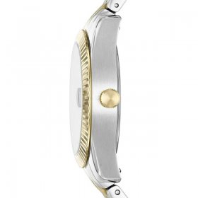 Fossil Scarlette Mini Quartz Crystal Gold Dial Ladies Watch ES4949