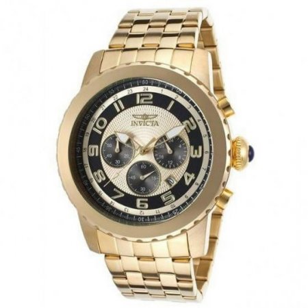 Invicta Men's 19463 Specialty Chrono 18K Gold Plated Ss Two-Tone Dial Watch