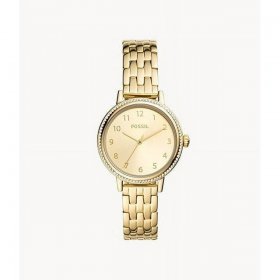 Fossil BQ3655 Reid Three-Hand Gold-Tone Stainless Steel Watch