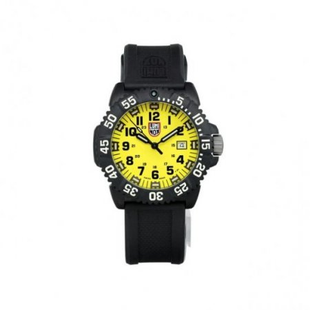 Luminox Navy Seal Colormark 44mm Carbon Yellow Dial Men Quartz Watch XS.3055.LM