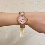 Michael Kors MK7273 Mini-Camille Multifunction Rose Gold Tone Stainless Steel Watch