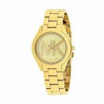 Michael Kors Women's Mini Slim Runway Gold-Tone Watch, MK3477