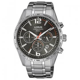 LORUS RT301FX-9, Chronograph,Stainless Steel case & Bracelet,Grey Dial,50m WR,With Box,RT301FX9